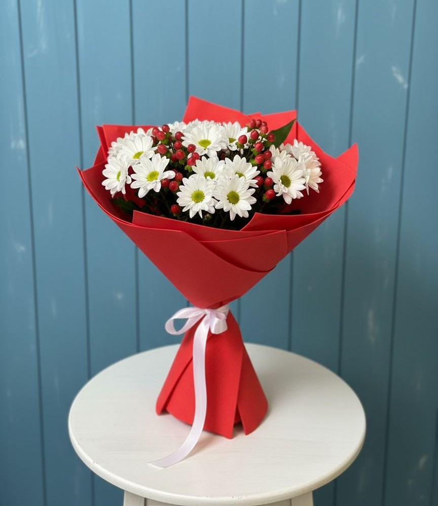 Букет цветов из: Хризантемы в Ерзовке