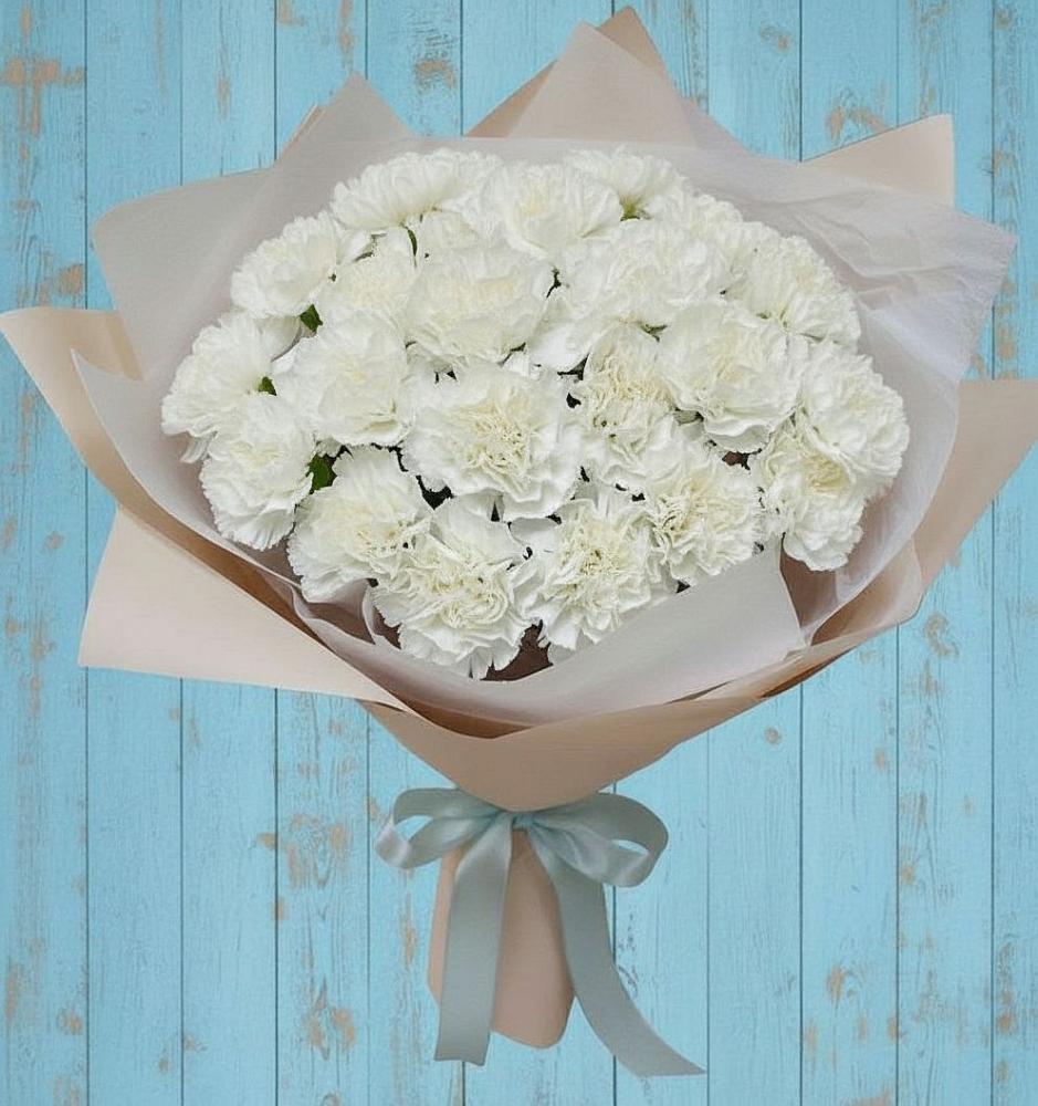 Букет цветов из: Гвоздики в Ерзовке