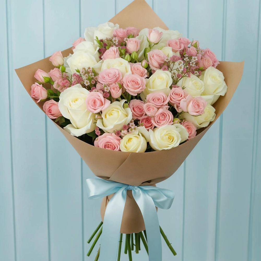 Букет цветов из: Розы в Ерзовке