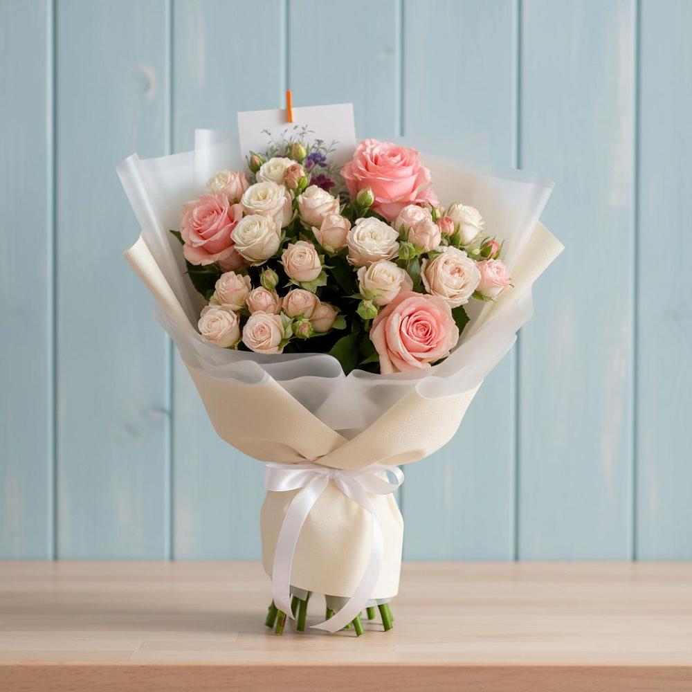 Букет цветов из: Розы в Ерзовке