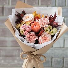 Букет цветов из:  Гвоздики, Хризантемы и Розы в Ерзовке