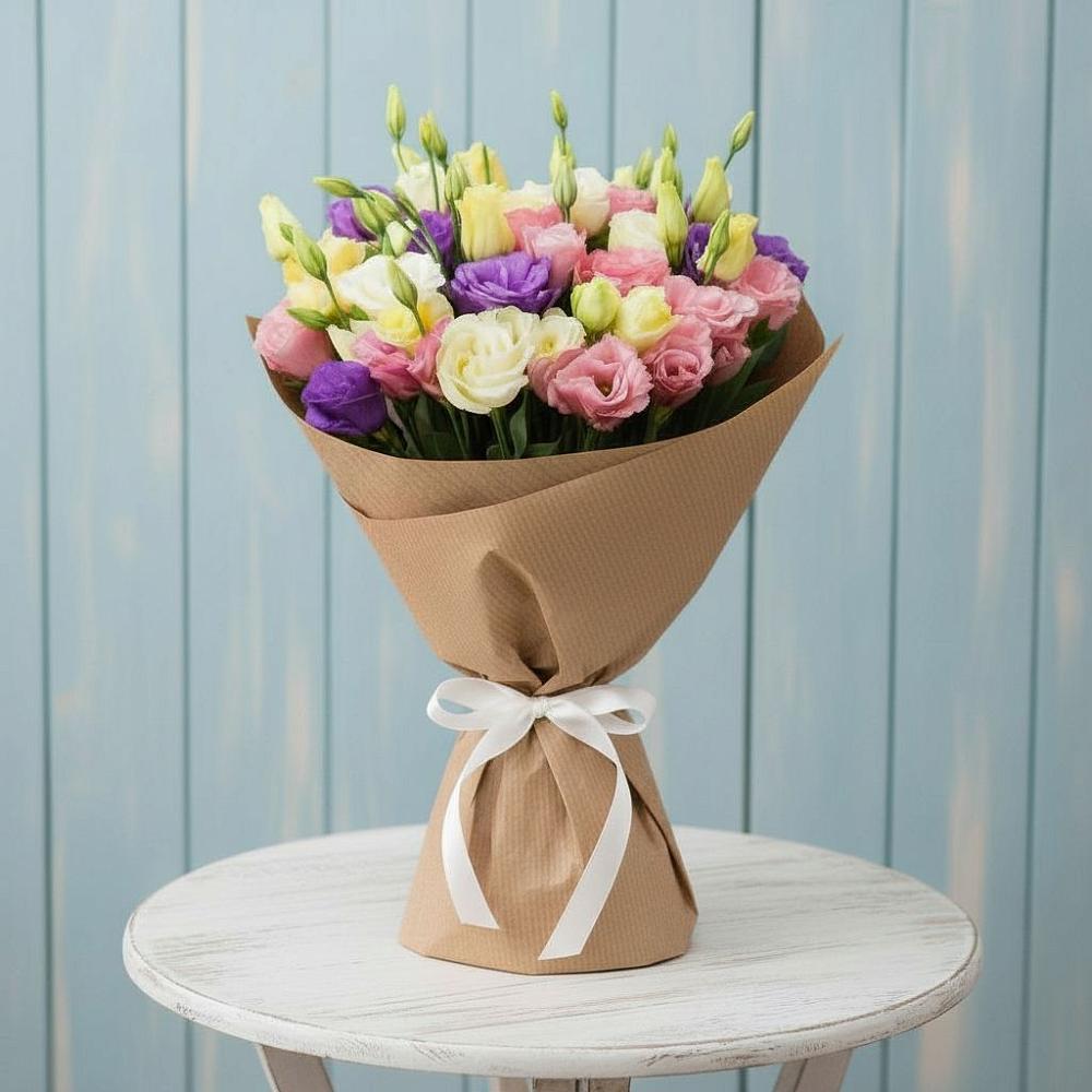 Букет цветов из: Лизиантусы в Ерзовке