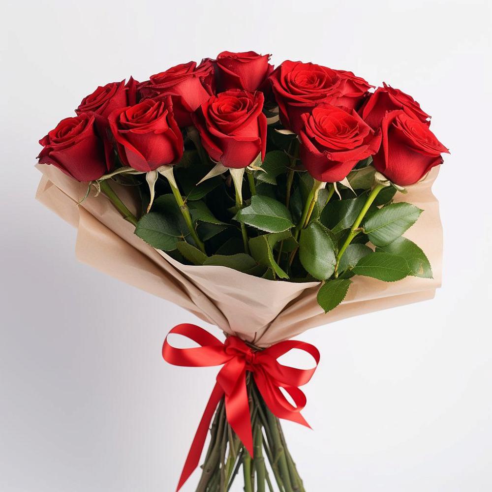 Букет 11 Красных роз Эдлесс Лав в Ерзовке